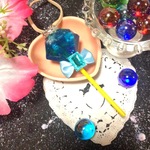 ダイヤロリポップジェムストーン風♡オーシャンアクアマリン（ペンダント）