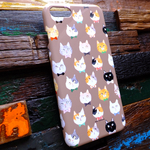 受注制作 スマホケース(ねこねこ蝶ネクタイ)