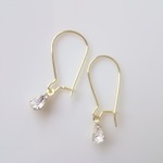 雫ビジューのシンプルピアス