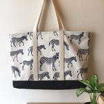 たっぷり入るしまうまさんtote-bag