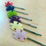 パズルピースのヘアピン(2つセット)