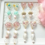 ドライフラワー🌸4種類の大ぶりピアス
