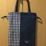 巾着バッグ  旅行ポーチ、スリッパ入れ