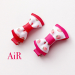いちごリボンのヘアクリップ for KIDS&BABY