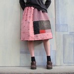 着物リメイク*短スカート*ももパッチ