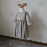 ベビー服80size　春のふわふわワンピース(送料込み)