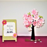 花いずもの桜花飾り　（アーティフィシャルフラワー：スチールステム）