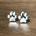ワンちゃんの足あとピアス