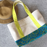 ひまわり柄キャンパスbag