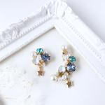 【再販】ターコイズブルー＊little starイヤーカフ&イヤリング(ピアス)