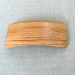 寄木細工のバレッタ⑥（栗の木）