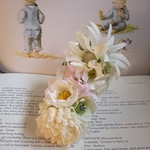 *＊kazariya*＊花恋し。。*＊ホワイトグラデーションの繊細な雰囲気のロングバレッタ*＊