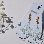 ⚘かすみ草ピアス/イヤリング⚘blue