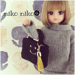 ドール用 スマイルバッグ👜 ブラック