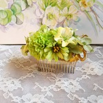 *＊Kazariya*＊greenfingers.。＊グリーンマムとデージーのナチュラルフラワーコーム*＊