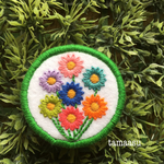 お花の刺繍ブローチ✴︎148
