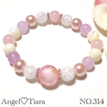 パステルうさぎ♡天然石ブレスレット