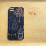No.179 新色 受注製作 北欧の森 ネイビー iPhoneケース