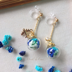 【再販】Bon voyage✈︎ゆらゆら揺れるガラスドームイヤリング/ピアス/ノンホールピアス