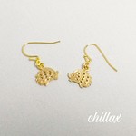 なかよしハリネズミのピアス・イヤリング変更可