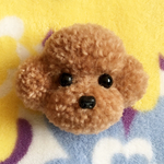 achulindsay様専用　動物ぽんぽん トイプードルブローチ 大