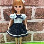 水玉切替ワンピース✳︎送料無料☆リカちゃん