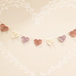 ハートのガーランド❤︎ピンクロング❤︎