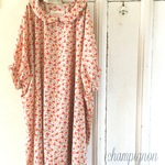 sale♪ピンクの花柄＊ゆったりワンピース  