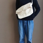 サコッシュＬ　キナリ　帆布