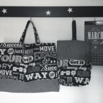 レッスンバッグ&上履き入れ☆ネイビーWAY