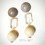 ヴィンテージ風 大ぶりピアス