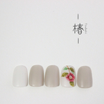 再販★一輪咲きの椿＊ジェル