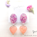 big statice bouquet ＊ ピアス/イヤリング