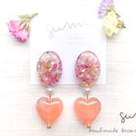 big statice bouquet ＊ ピアス/イヤリング