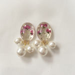 小ぶりのアリッサムピアス⑵