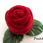 ジュエリーケース　薔薇型　