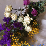  薔薇のドライフラワースワッグ