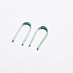silver 純銀　小さなU字 フックピアス　ペア