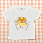 【お名前入り】おいしそうなパンケーキのTシャツ