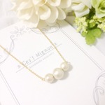 3cotton pearl *necklace*