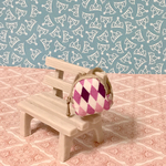 オビツ11サイズのリュック　ピンク×パープル