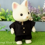 ｓ128　シルバニア　男の子サイズの服　学ラン　学生服　ブラック