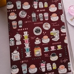Ｂ6🎵四六判ソフトブックカバー📖coffee