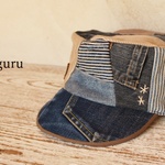 （associe17様オーダー品）デニムパッチワークKEPI