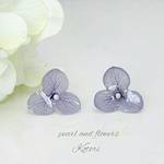 紫陽花ピアス