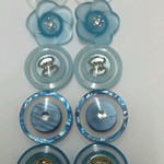 20～21ｍｍ◇10個入◇　ライトブルー　ペアアソート春夏ボタン