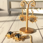Vintage【オールドサンフラワー】ピアス、イヤリング