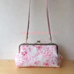 桜　がま口ショルダー
