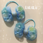 オーガンジー リボン ヘアゴム