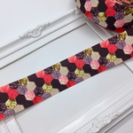 《2m分》赤×黒モダン グログランリボン(38mm)-63